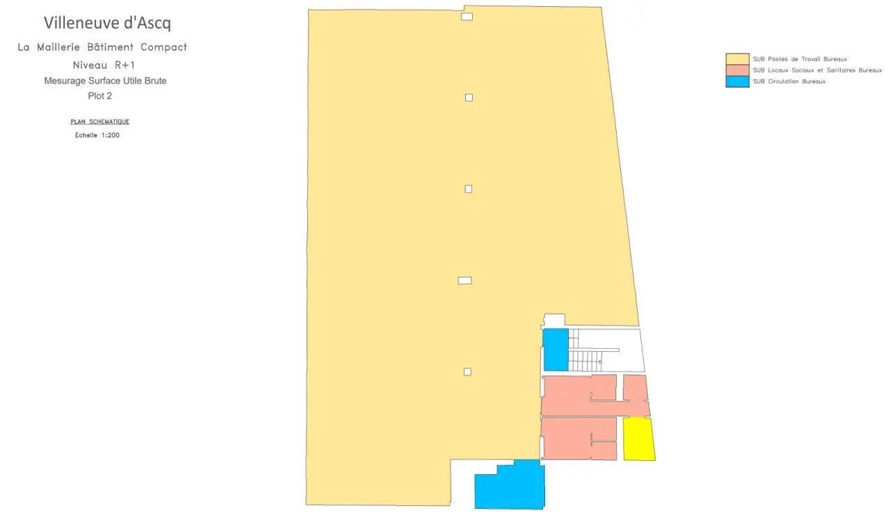 61 Avenue Le Notre, Villeneuve-d'Ascq à louer Plan d’étage- Image 1 de 1