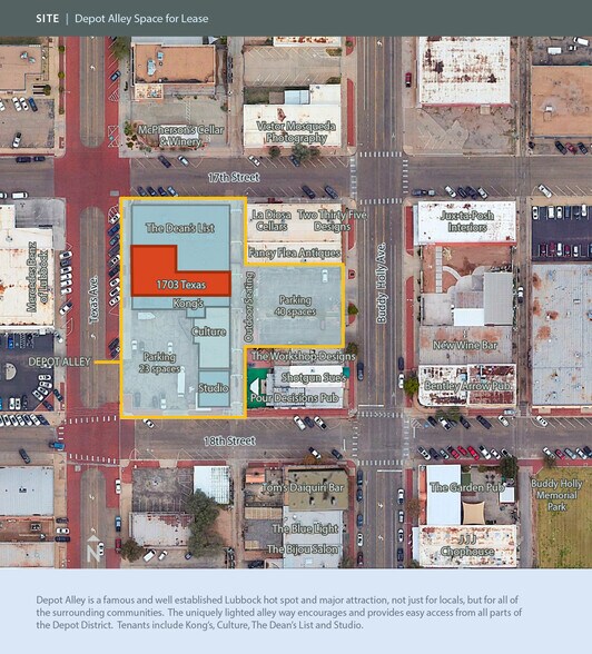 1701-1717 Texas Ave, Lubbock, TX à louer - Aérien - Image 2 de 4