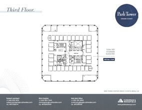 600 Anton Blvd, Costa Mesa, CA à louer Plan d’étage- Image 1 de 1