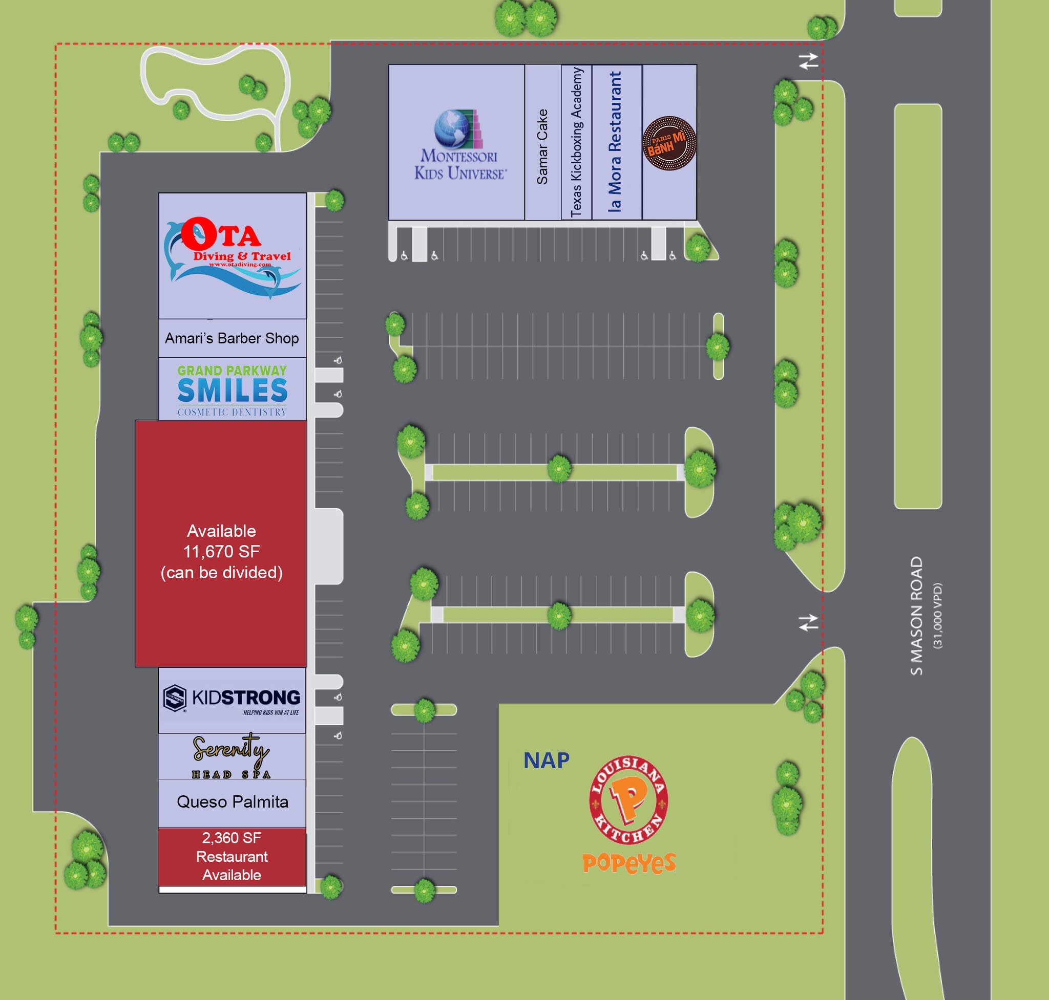 2004 S Mason Rd, Katy, TX à louer Plan de site- Image 1 de 1