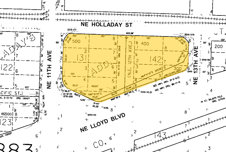 1201 NE Lloyd Blvd, Portland, OR à louer - Plan cadastral - Image 2 de 27