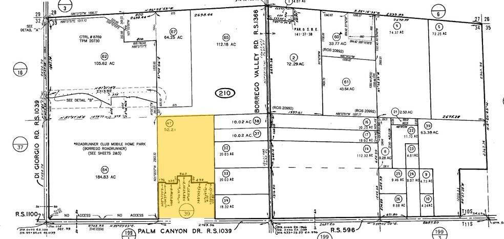 1000 Palm Canyon Dr, Borrego Springs, CA à vendre - Plan cadastral - Image 3 de 3