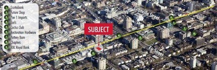 1690 W Broadway, Vancouver, BC - Aérien Vue de la carte