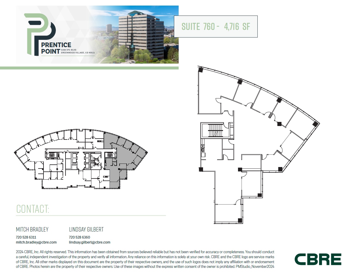 5299 Dtc Blvd, Greenwood Village, CO à louer Plan d’étage- Image 1 de 1