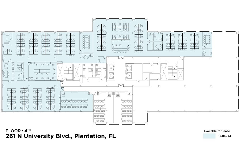 261 N University Dr, Plantation, FL à louer Plan d’étage- Image 1 de 1