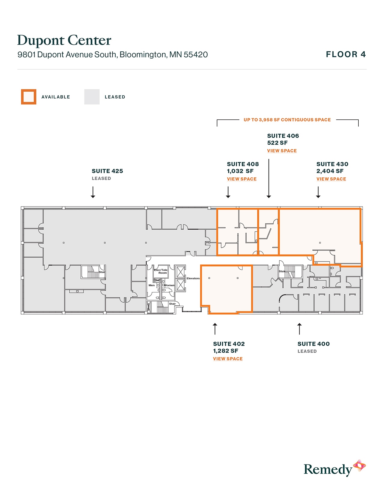 9801 S Dupont Ave, Bloomington, MN à louer Plan d’étage- Image 1 de 1