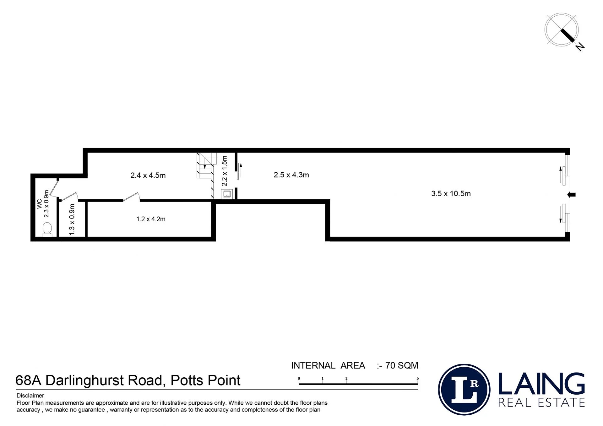 68 Darlinghurst Rd, Potts Point à louer Plan d’étage- Image 1 de 5