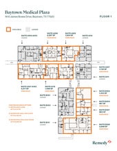 1610 James Bowie Dr, Baytown, TX à louer Plan d’étage- Image 1 de 1