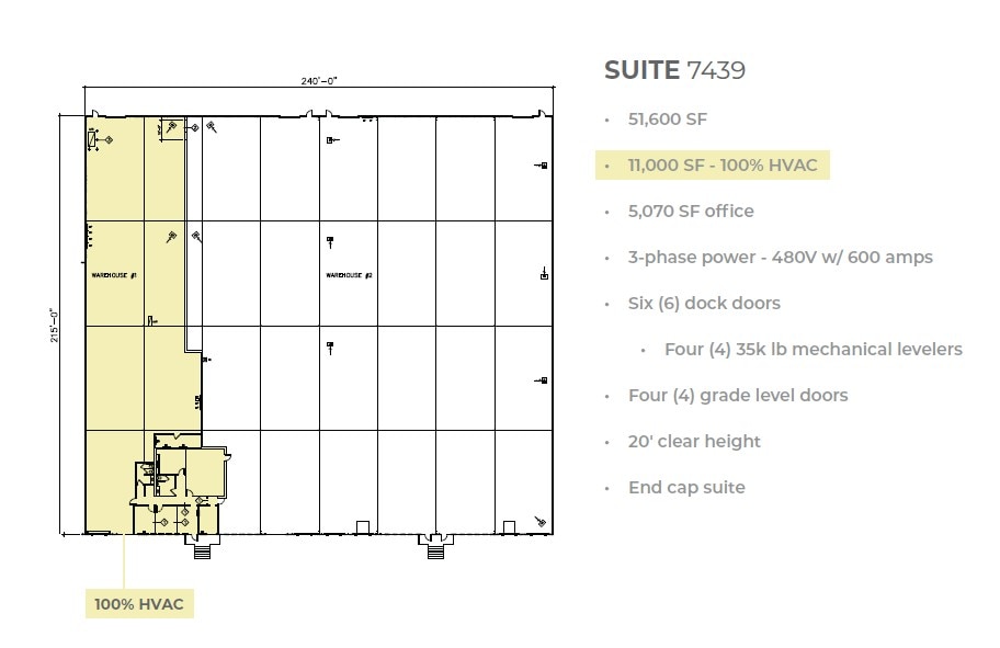 2301-2337 Gravel Dr, Fort Worth, TX à louer Plan d’étage- Image 1 de 1
