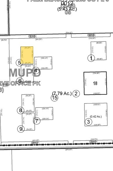 1043 S State Road 7, Wellington, FL à louer - Plan cadastral - Image 2 de 3