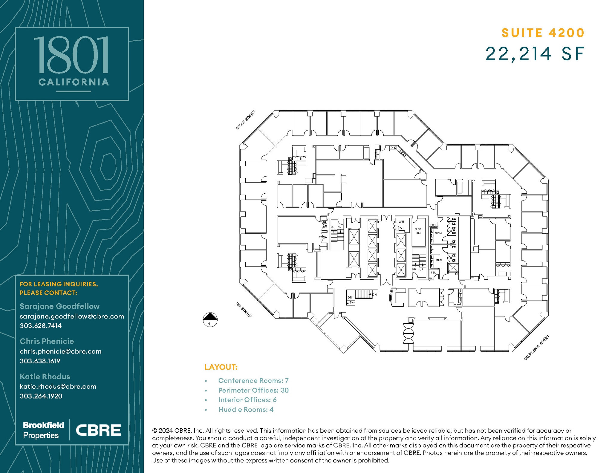 1801 California St, Denver, CO for lease Floor Plan- Image 1 of 1