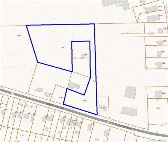 256 Davidson Hwy, Concord, NC à vendre - Plan cadastral - Image 1 de 3