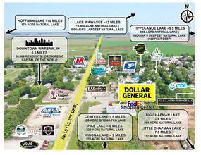 221 W School St, Leesburg, IN - AÉRIEN  Vue de la carte - Image1