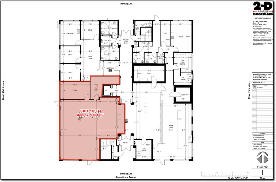 201-205 N 40th Ave, Yakima, WA à louer - Plan d’étage - Image 2 de 11