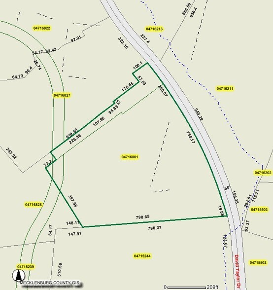 10715 David Taylor Dr, Charlotte, NC à louer - Plan cadastral - Image 2 de 7