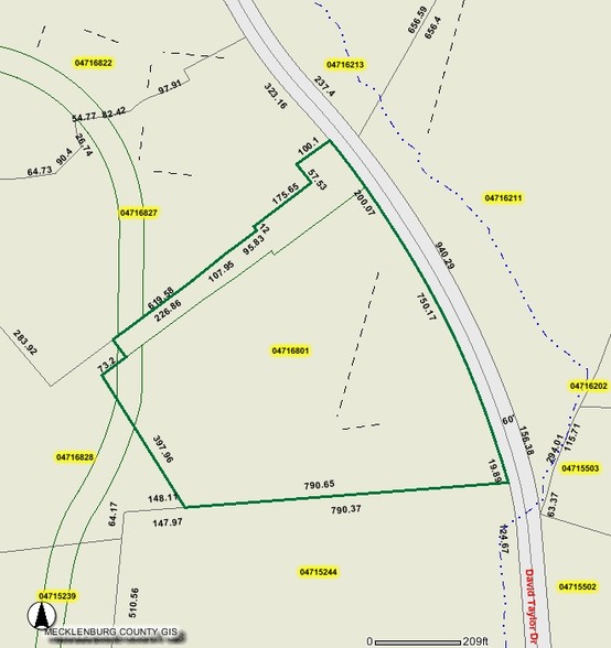 10715 David Taylor Dr, Charlotte, NC for lease - Plat Map - Image 2 of 7