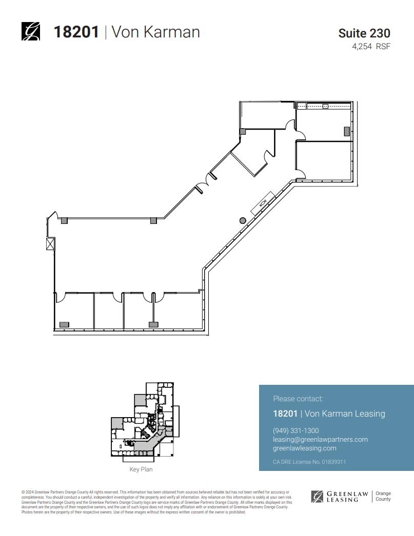 18301 Von Karman Ave, Irvine, CA for lease Floor Plan- Image 1 of 2