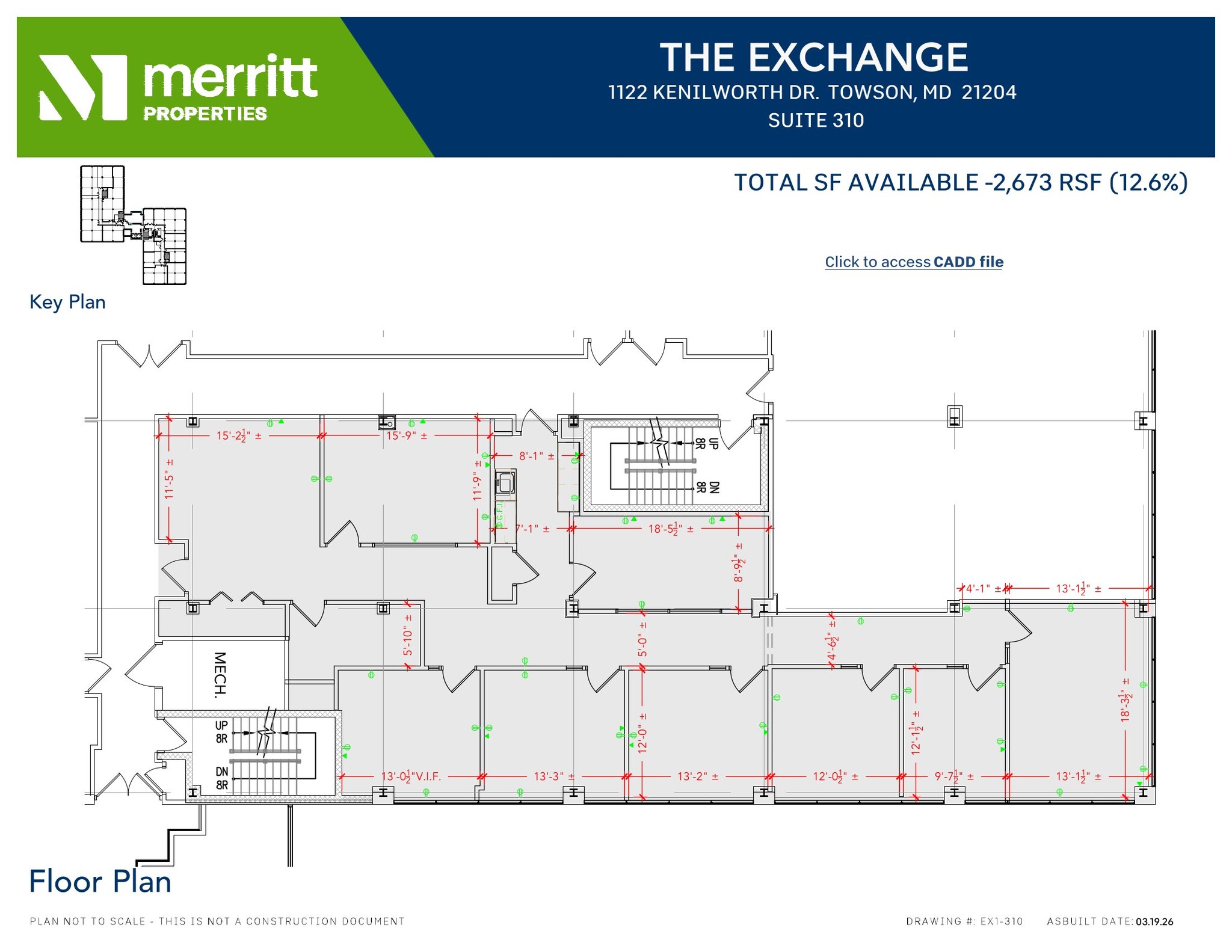 1122 Kenilworth Dr, Towson, MD à louer Plan d’étage- Image 1 de 1
