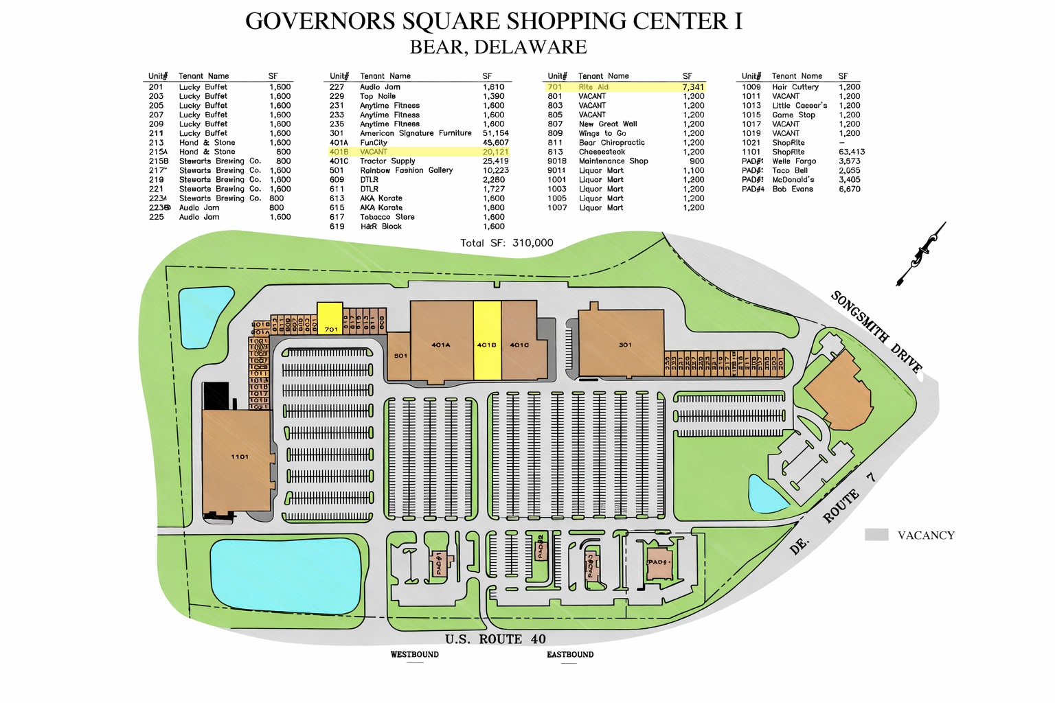 901-1397 Governor's Pl, Bear, DE for lease Site Plan- Image 1 of 1