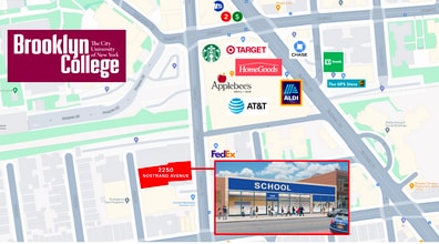 2250 Nostrand Ave, Brooklyn, NY - AERIAL  map view