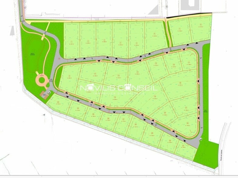 Land in Drémil-Lafage for sale - Site Plan - Image 1 of 3