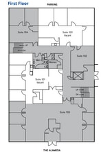 1600 The Alameda, San Jose, CA for lease Floor Plan- Image 1 of 1