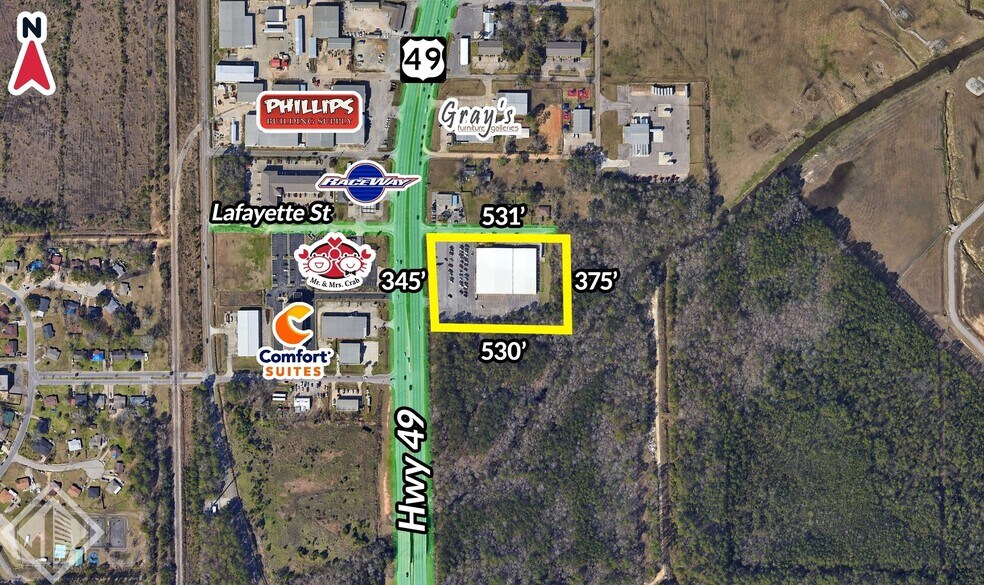 9120 Highway 49, Gulfport, MS à vendre - Photo du bâtiment - Image 2 de 3