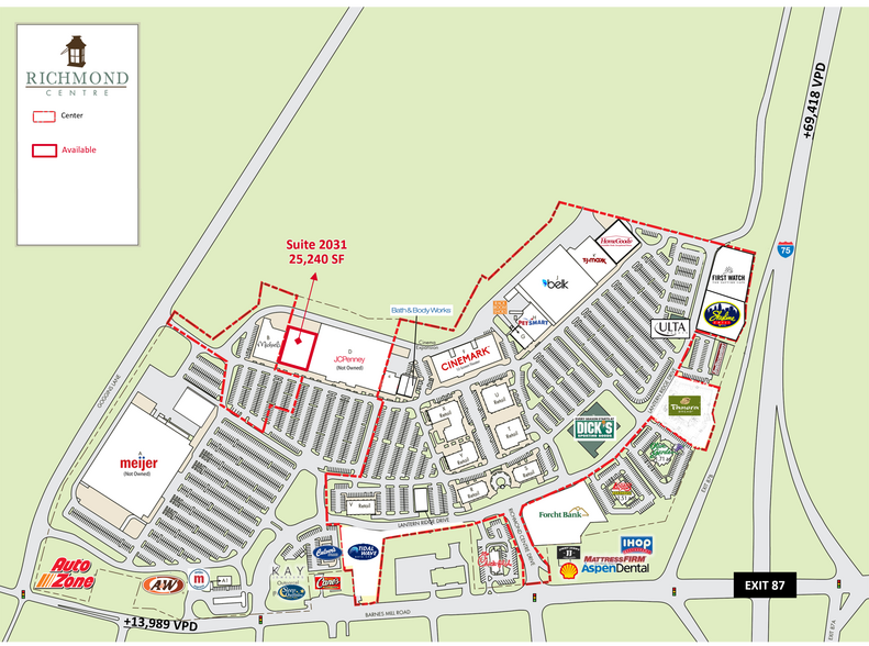 2027-2185 Barnes Mill Rd, Richmond, KY for lease - Site Plan - Image 3 of 11
