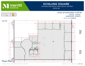 215 Schilling Cir, Hunt Valley, MD à louer Plan d’étage- Image 1 de 1
