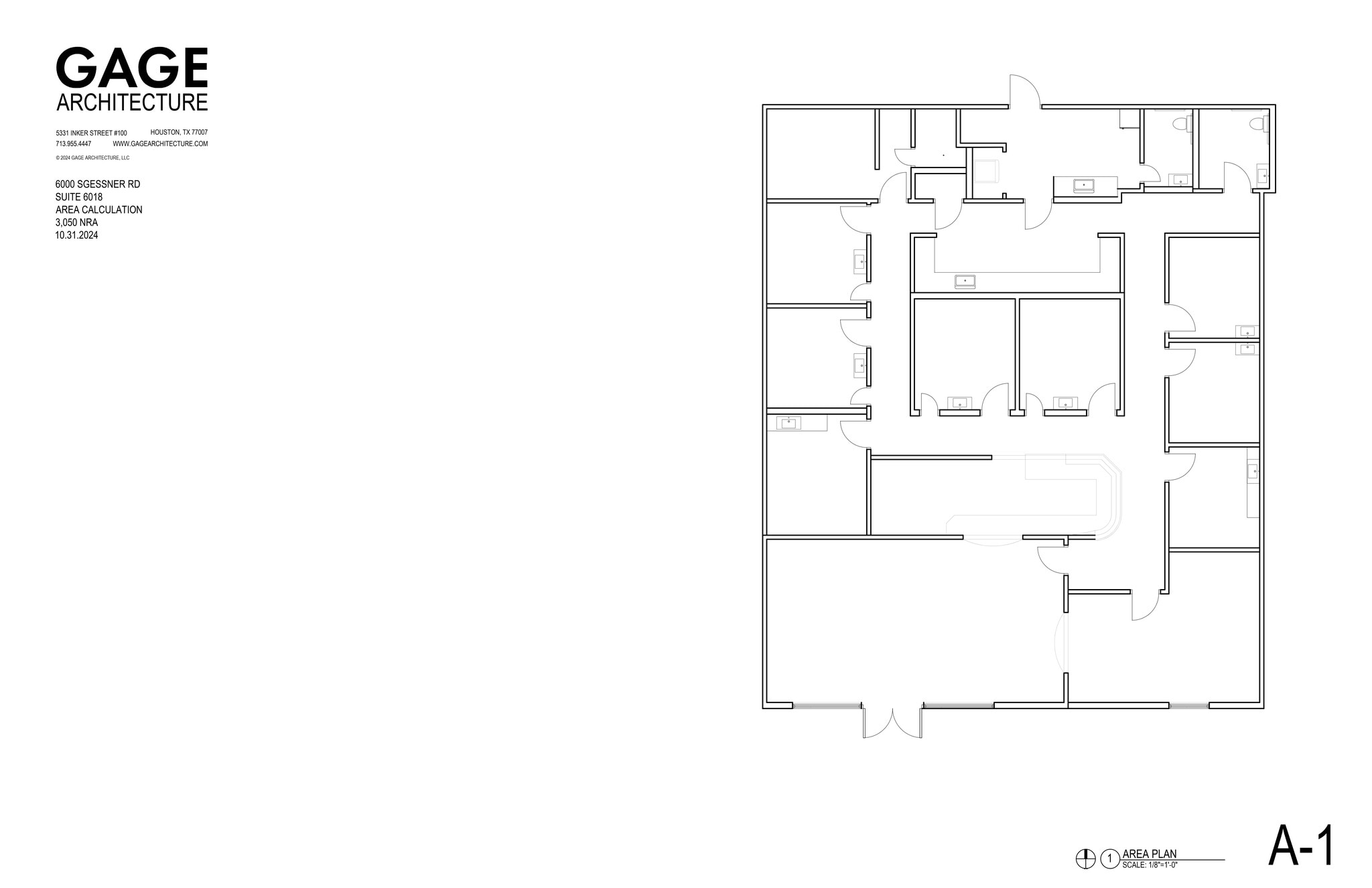 6000-6050 S Gessner Dr, Houston, TX for lease Site Plan- Image 1 of 1