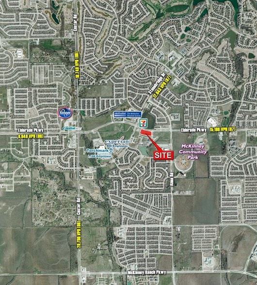 7901 Eldorado Pky, McKinney, TX for lease - Aerial - Image 2 of 14