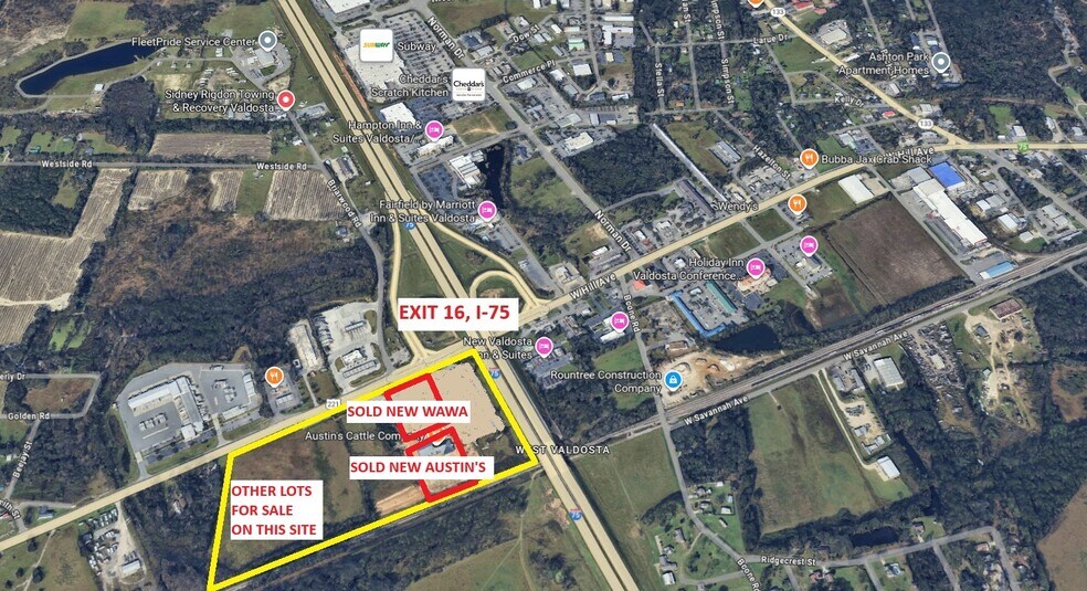 2103 W Hill Ave, Valdosta, GA à vendre - Aérien - Image 2 de 14