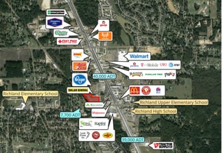 311 Karlie Dr, Richland, MS - AÉRIEN  Vue de la carte