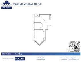 10000 Memorial Dr, Houston, TX à louer Plan d’étage- Image 1 de 1