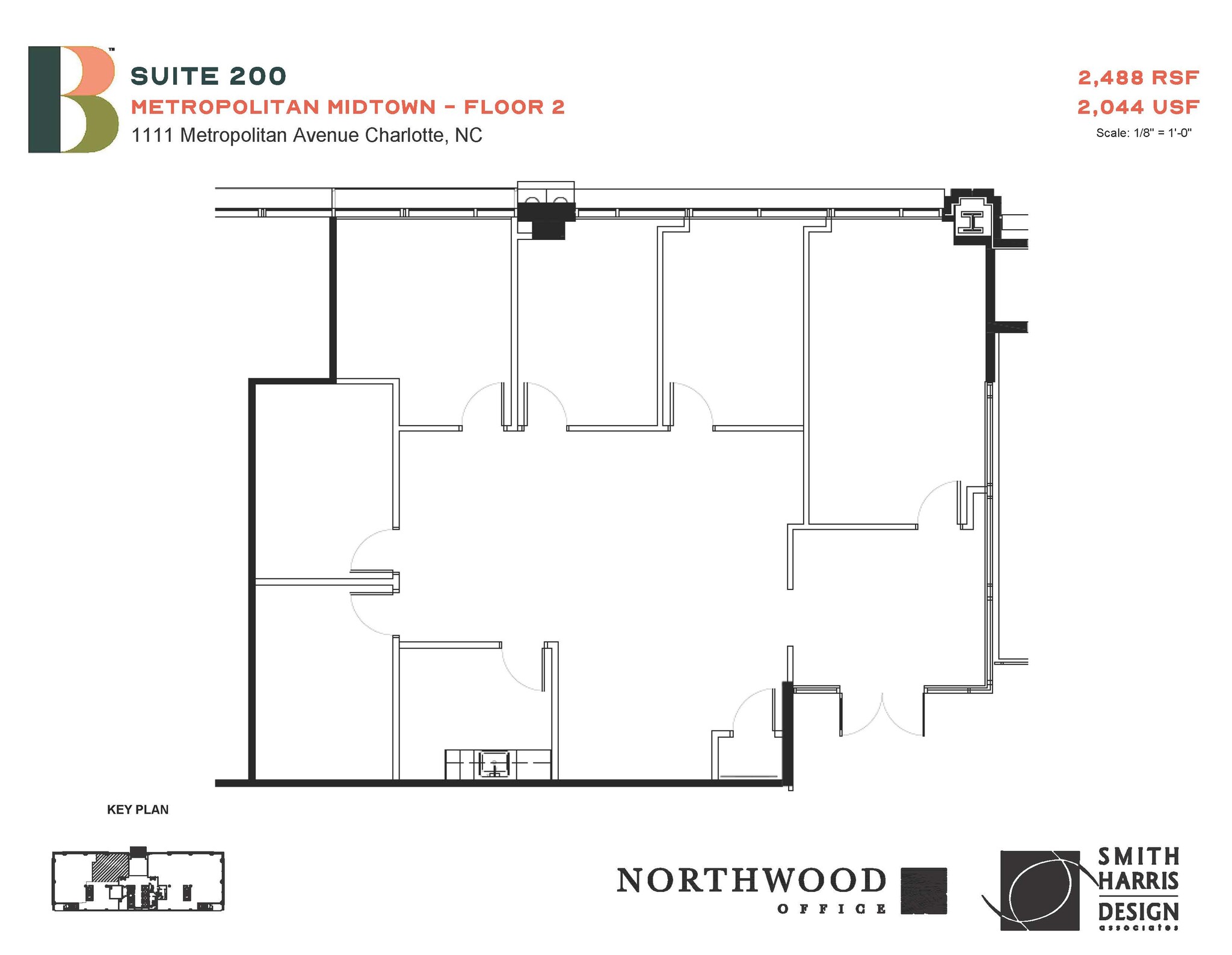 1111 Metropolitan Ave, Charlotte, NC à louer Plan d  tage- Image 1 de 1