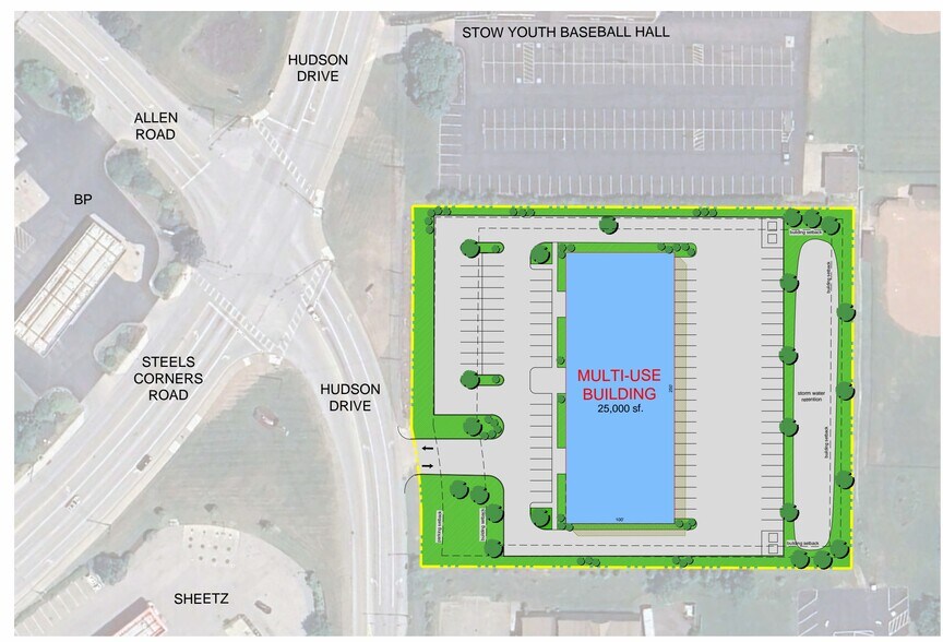 4137-4141 Hudson Dr, Stow, OH à vendre - Plan de site - Image 3 de 4