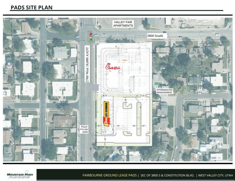 Fairbourne NNN - Chick Fil A/ Les Schwab portefeuille de 2 propriétés à vendre sur LoopNet.ca - Plan de site - Image 2 de 2