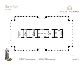 2200 Ross Ave, Dallas, TX à louer Plan d  tage- Image 1 de 1