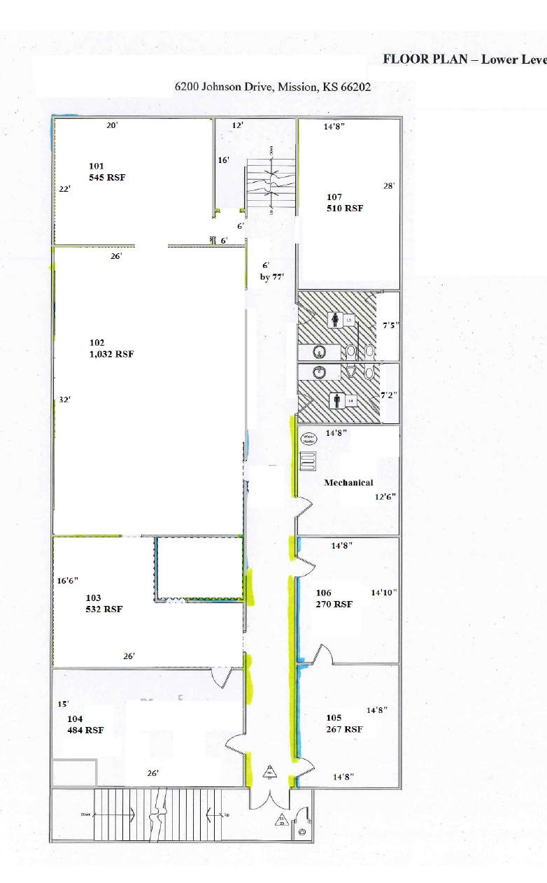 6200 Johnson Dr, Mission, KS à louer Plan d  tage- Image 1 de 1