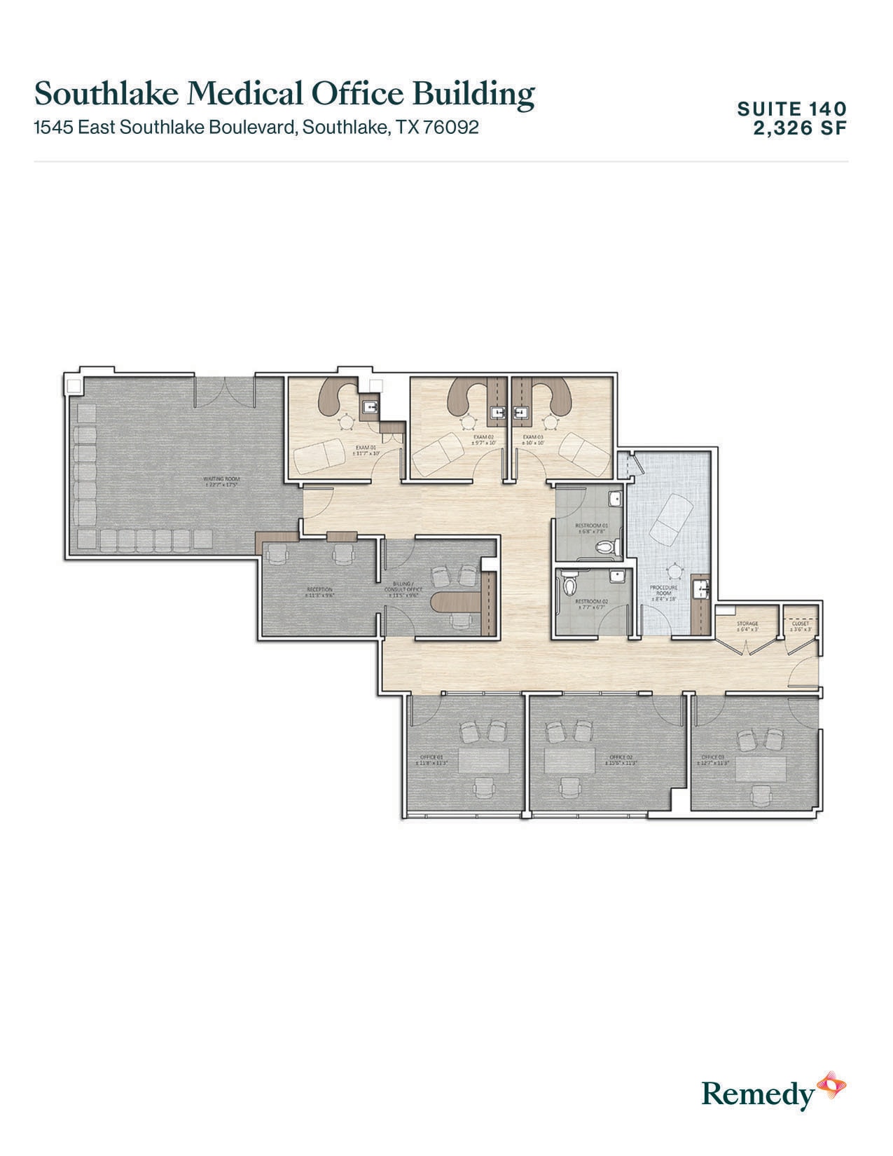 1545 E Southlake Blvd, Southlake, TX for lease Floor Plan- Image 1 of 1