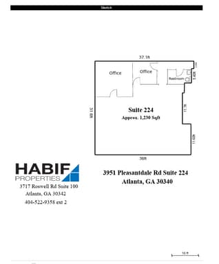 3951 Pleasantdale Rd, Doraville, GA for lease Floor Plan- Image 1 of 5