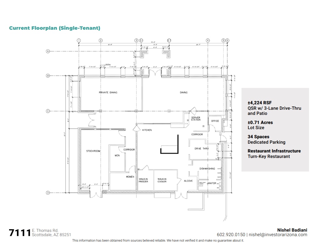7111 E Thomas Rd, Scottsdale, AZ for lease Floor Plan- Image 1 of 14