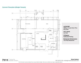 7111 E Thomas Rd, Scottsdale, AZ for lease Floor Plan- Image 1 of 14