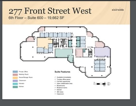 277 Front St W, Toronto, ON for lease Floor Plan- Image 2 of 2