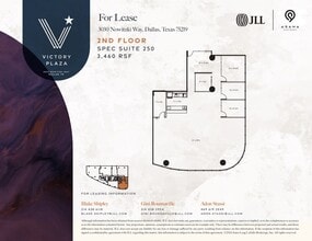 3030 Nowitzki Way, Dallas, TX à louer Plan d’étage- Image 1 de 1