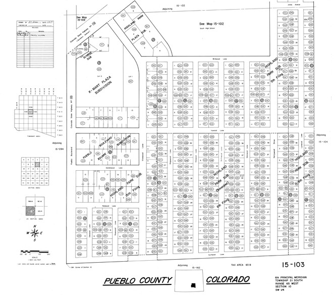 1936 Vinewood Ln, Pueblo, CO à vendre - Plan cadastral - Image 3 de 3