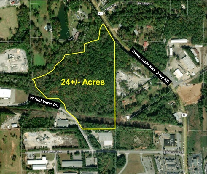 W Hightower Dr, Dawsonville, GA for sale - Aerial - Image 1 of 2