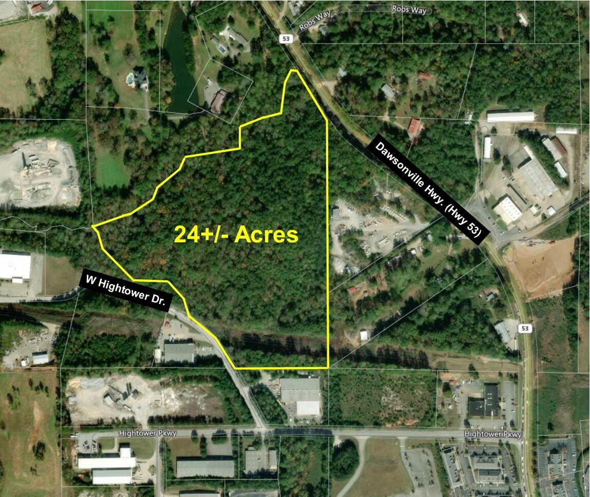 W Hightower Dr, Dawsonville, GA for sale Aerial- Image 1 of 3