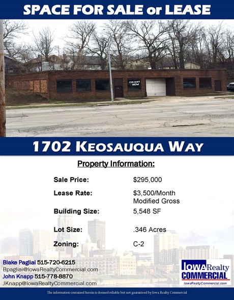 1702 Keosauqua Way, Des Moines, IA à vendre - Photo du bâtiment - Image 2 de 2