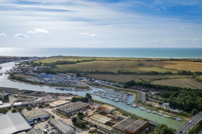Ferry Rd, Littlehampton for lease - Aerial - Image 2 of 2